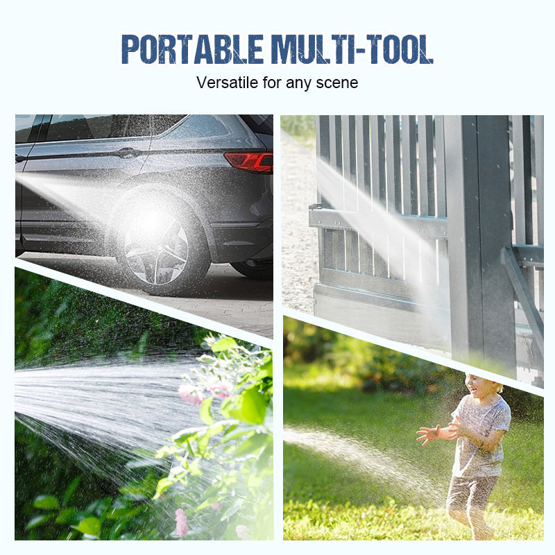 Bärbar Slangvagn med 7 Spraylägen – Smidig Bevattning för Trädgård och Uteplats