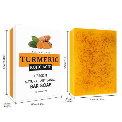 Lemon Turmeric & Kojic Acid Brightening Soap