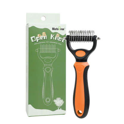 🥳2026 HOT SALE🥳💞50K+ SOLD!🔥💖 50% OFF! Gentle Deshedding Brush for Dogs & Cats – Sharp inner blades cut tangles, rounded tips protect skin. Ergonomic grip, easy to clean. Love the brush, hate the shedding. 🐈🌸