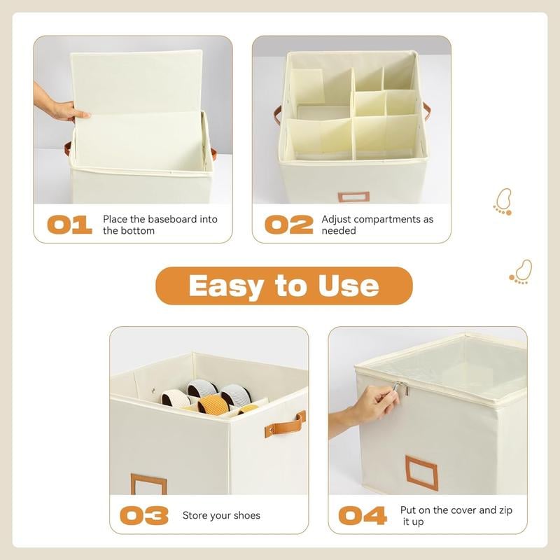 🔥Fabric Shoe Organizer Storage Box