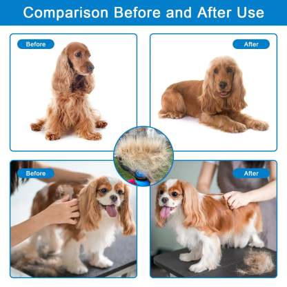🥳2026 HOT SALE🥳💞50K+ SOLD!🔥💖 50% OFF! Gentle Deshedding Brush for Dogs & Cats – Sharp inner blades cut tangles, rounded tips protect skin. Ergonomic grip, easy to clean. Love the brush, hate the shedding. 🐈🌸