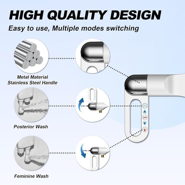 Smart Toilet Flusher(Hot and cold temperatures can be adjusted freely)