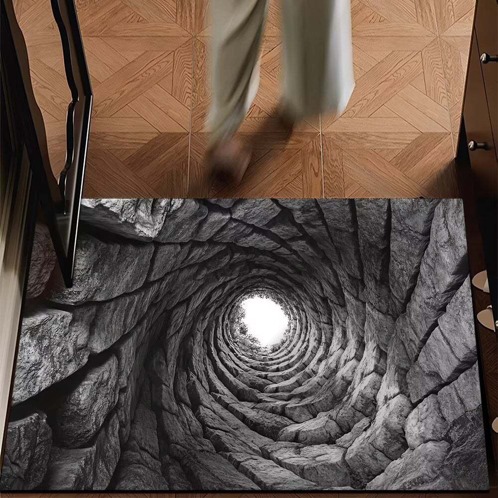 Endless Abyss 3D Optical Illusion Non-Slip Doormat – Vivid HD Print 🔥