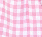 🌸 Rosa Rutig Klänning med Volanger & V-ringning