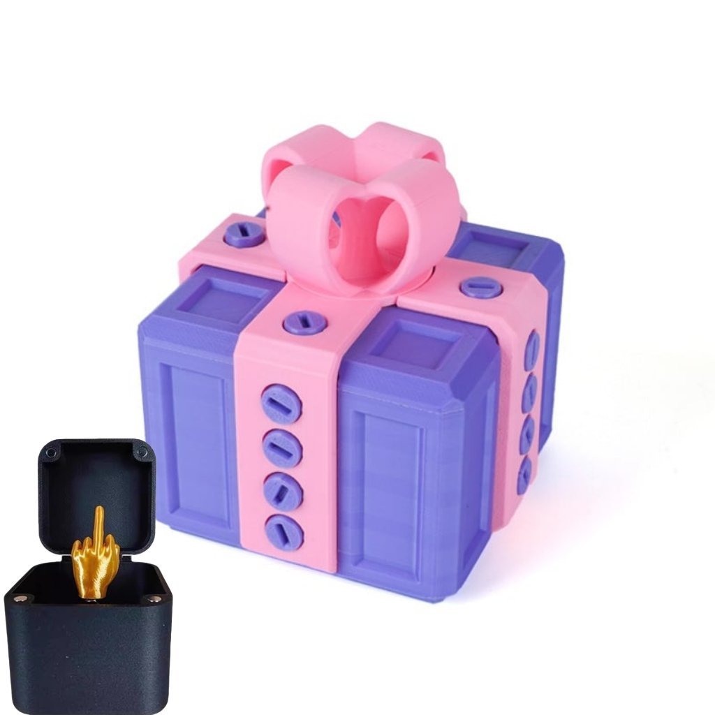 🎁 The Prank Box – Hilarious Screw Challenge with Middle Finger Surprise 🤪🖕 Perfect Gag Gift for All Occasions!