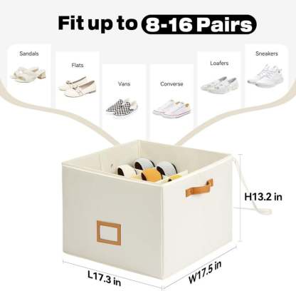 🔥Fabric Shoe Organizer Storage Box