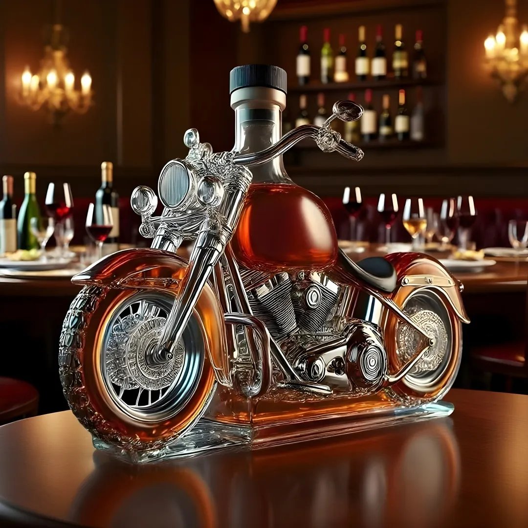 🏍️Motorcycle Shaped Whiskey Decanter