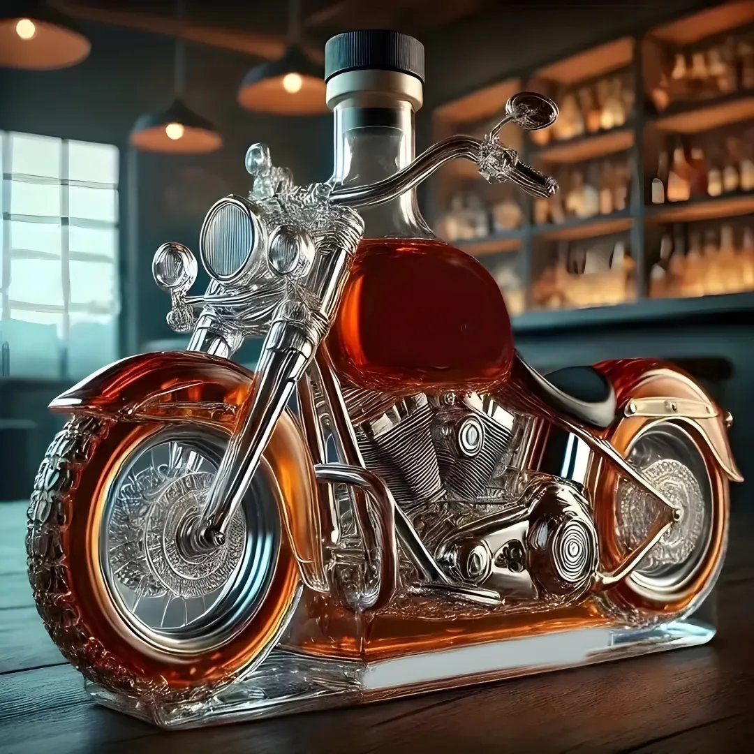 🏍️Motorcycle Shaped Whiskey Decanter