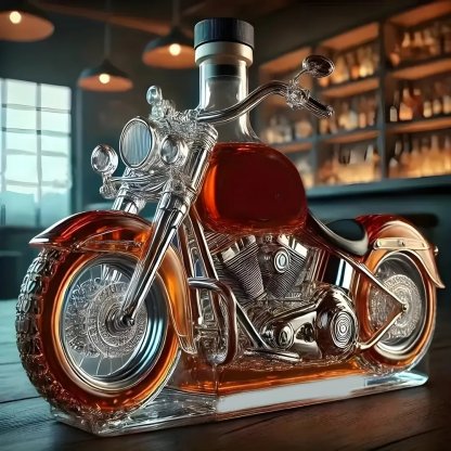 🏍️Motorcycle Shaped Whiskey Decanter