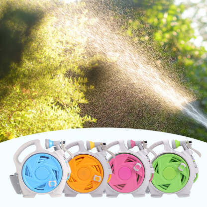 Bärbar Slangvagn med 7 Spraylägen – Smidig Bevattning för Trädgård och Uteplats