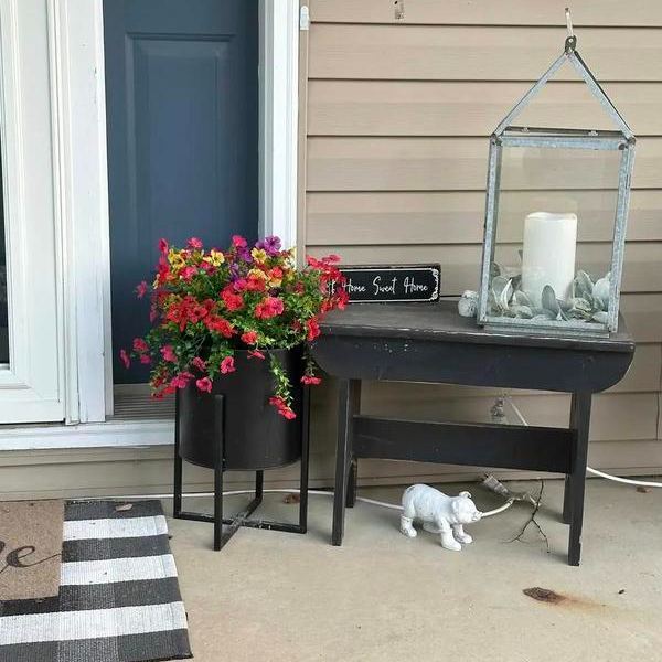 Färgglada UV-resistenta konstgjorda blommor: Konstgjord bukett för hemmafest/trädgårdsdekor