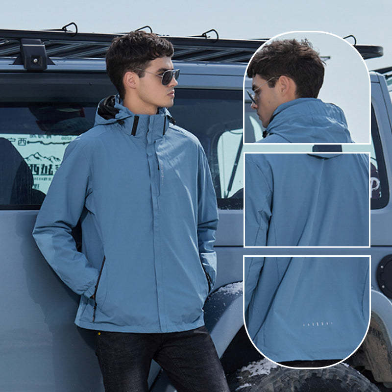 🔥Varm lätt huvajacka med full dragkedja