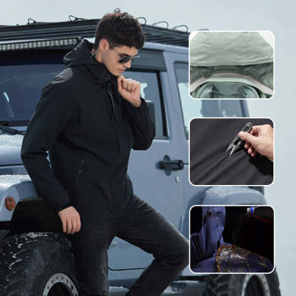 🔥Varm lätt huvajacka med full dragkedja