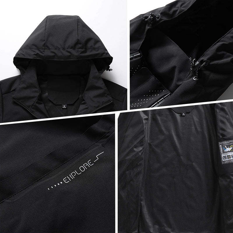 🔥Varm lätt huvajacka med full dragkedja