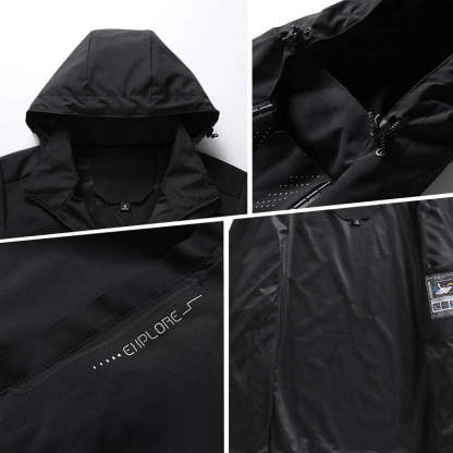 🔥Varm lätt huvajacka med full dragkedja