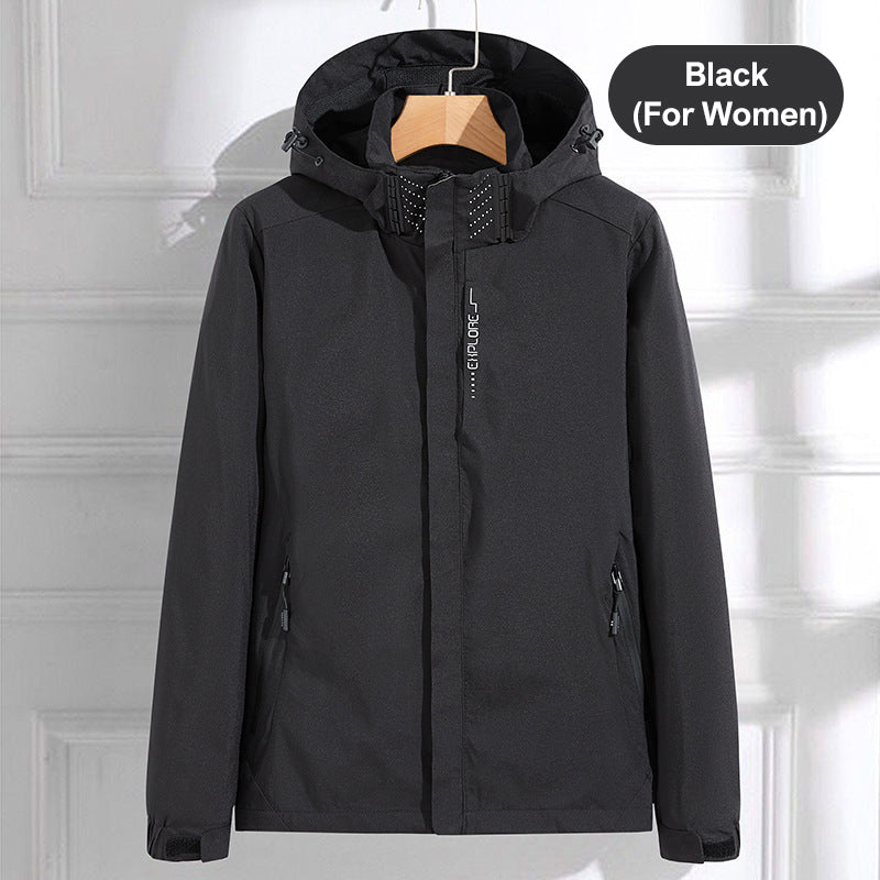 🔥Varm lätt huvajacka med full dragkedja