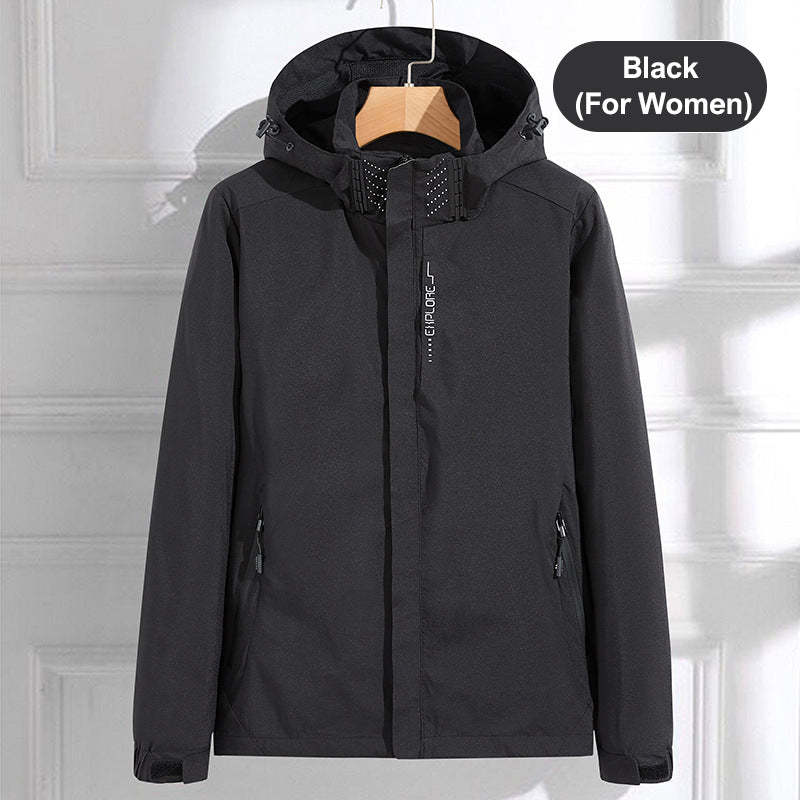 🔥Varm lätt huvajacka med full dragkedja