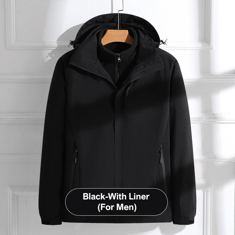 🔥Varm lätt huvajacka med full dragkedja