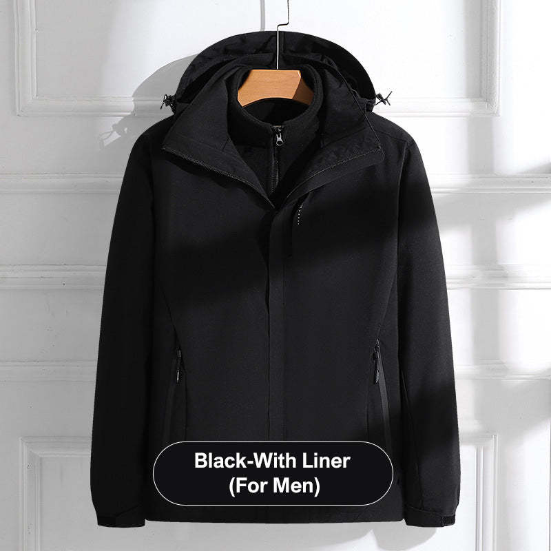 🔥Varm lätt huvajacka med full dragkedja