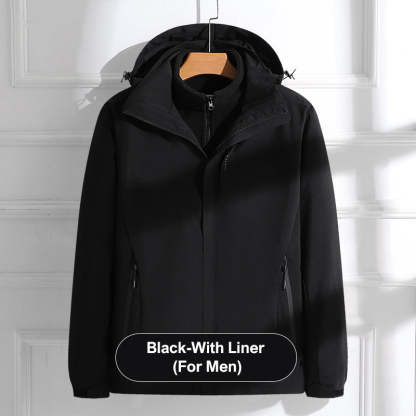 🔥Varm lätt huvajacka med full dragkedja