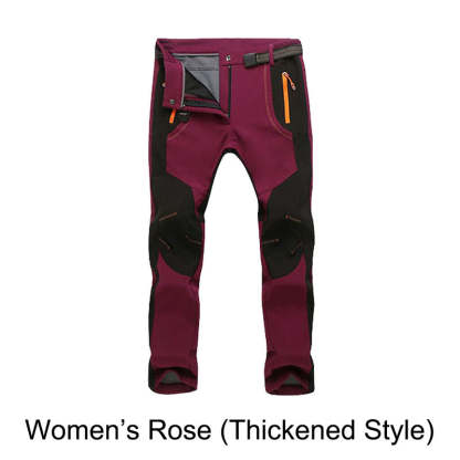 👖 50% DE RÉDUCTION! ✨ Pantalon de Randonnée - Coupe-Vent, Imperméable et Chaud avec Taille Élastique pour Randonnée et Voyages 🏔️🌧️