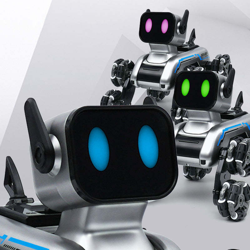 💥Hot Sale Offers🐶Chien robot acrobatique intelligent à huit roues🖤Escalade, transformation, détection de gestes
