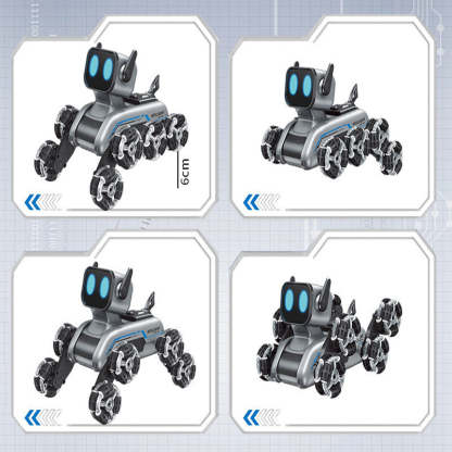 💥Hot Sale Offers🐶Chien robot acrobatique intelligent à huit roues🖤Escalade, transformation, détection de gestes