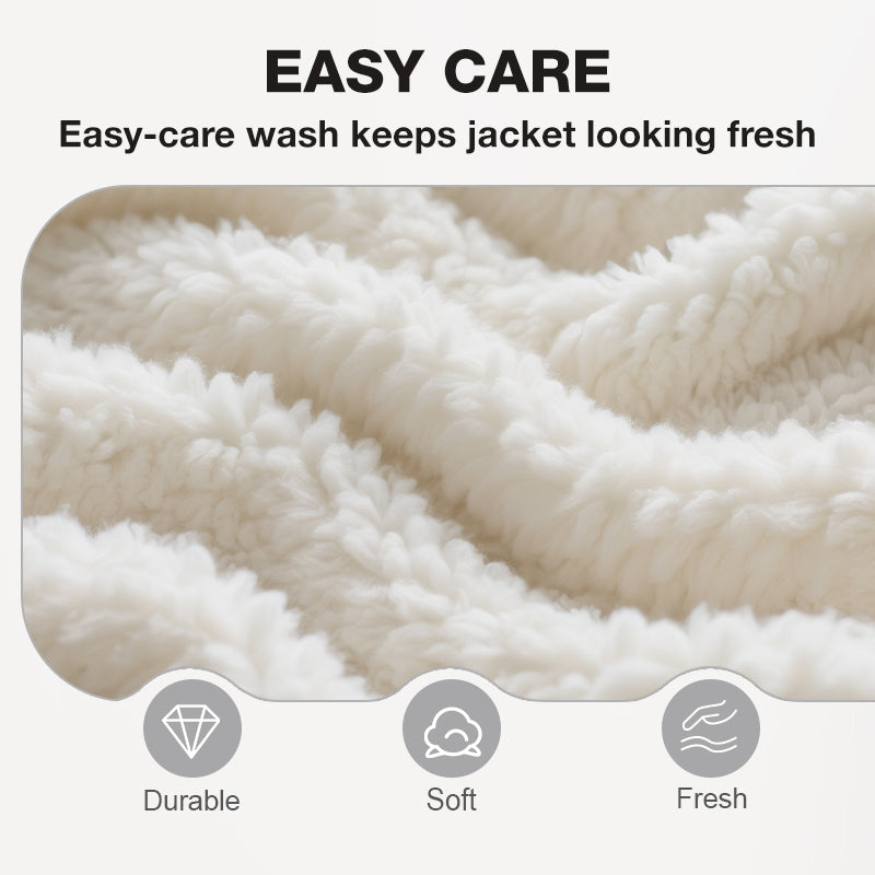 🔥Höst/vinterrea 2025🔥Herrjeansjacka med lammskinnsfoder, avslappnad passform