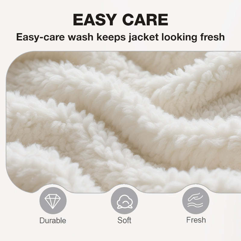 🔥Höst/vinterrea 2025🔥Herrjeansjacka med lammskinnsfoder, avslappnad passform