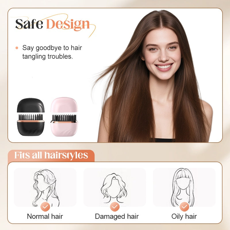 🏆Flash-rea 50 % rabatt⚡🔥Mini trådlös hårplattångskam