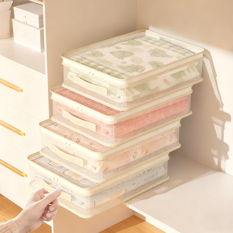 Durchsichtige Aufbewahrungstaschen für den Kleiderschrank