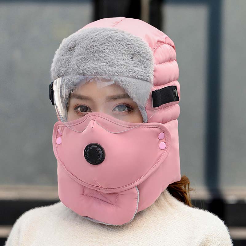 Thermische Kappe mit abnehmbarer Atemventilmaske