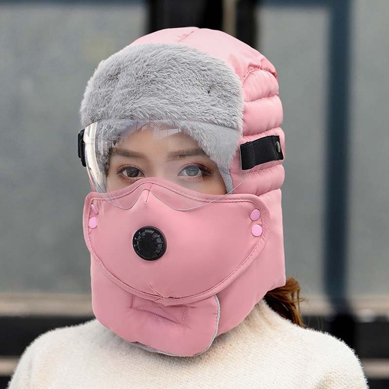 Thermische Kappe mit abnehmbarer Atemventilmaske