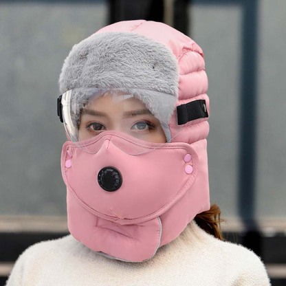 Thermische Kappe mit abnehmbarer Atemventilmaske