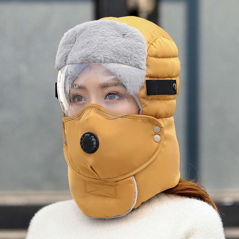 Thermische Kappe mit abnehmbarer Atemventilmaske