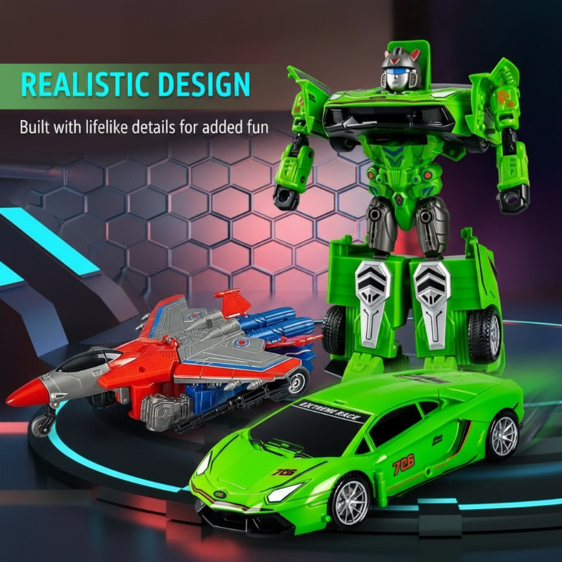 ✨ Kollision-Transformationsbil för Barn – Bilen som förvandlas vid krock!