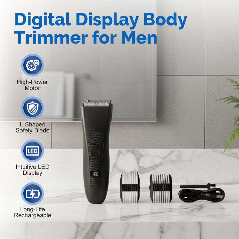 📢📢60   % OFF !!✨Digital Display Body Trimmer for Men