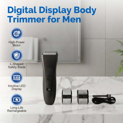 📢📢60   % OFF !!✨Digital Display Body Trimmer for Men