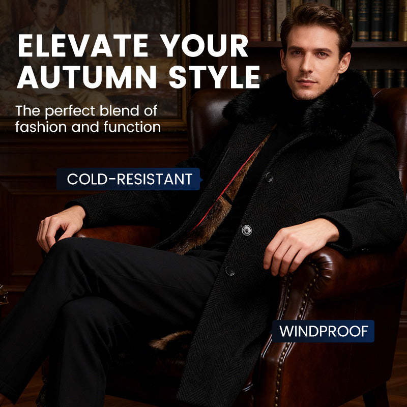 Casual Vinterjacka för män fodrad för män