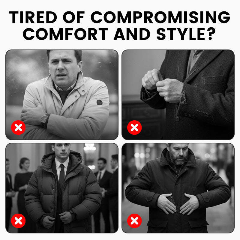 Casual Vinterjacka för män fodrad för män