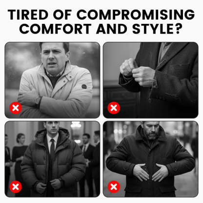 Casual Vinterjacka för män fodrad för män