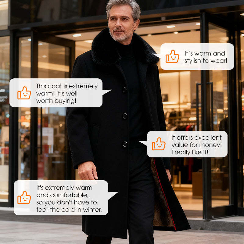 Casual Vinterjacka för män fodrad för män