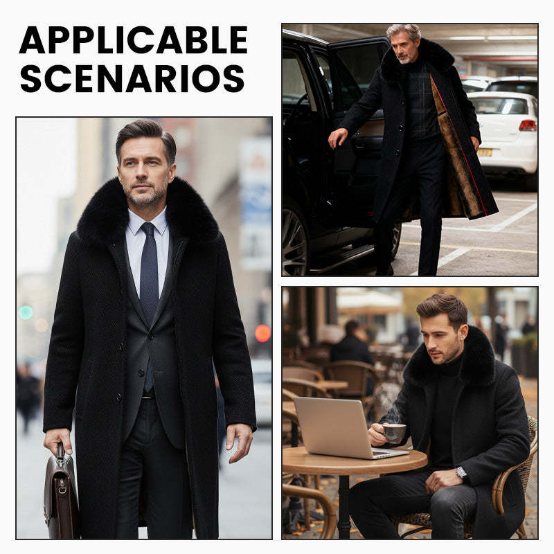 Casual Vinterjacka för män fodrad för män