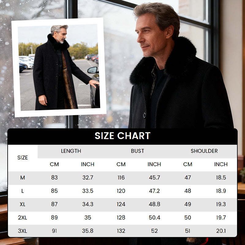 Casual Vinterjacka för män fodrad för män