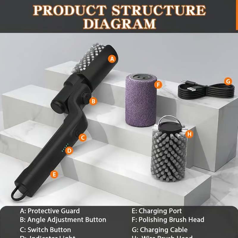 🔥 Elektrisk Grillrengöringsborste – Rengör Grillen Snabbt & Utan Ansträngning