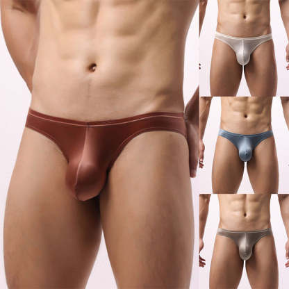 Sexiga briefs med låg midja och konturerad ficka för män