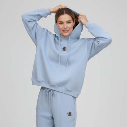 Oversized Hoodie med Leopardhuva – Mjuk, Trendig & Bekväm Damtröja