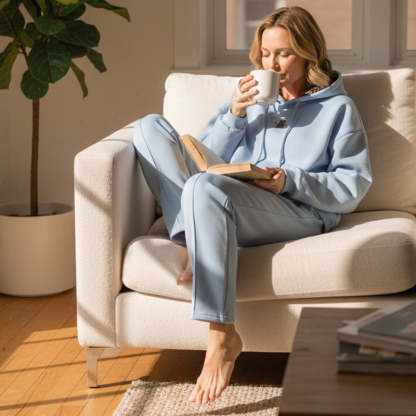 Oversized Hoodie med Leopardhuva – Mjuk, Trendig & Bekväm Damtröja