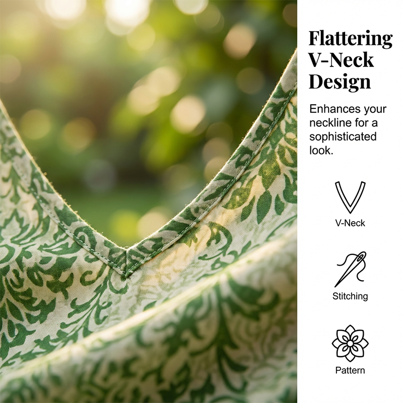 Elegant Blommig Maxi-klänning – Figursmickrande & Bekväm för Dag & Kväll