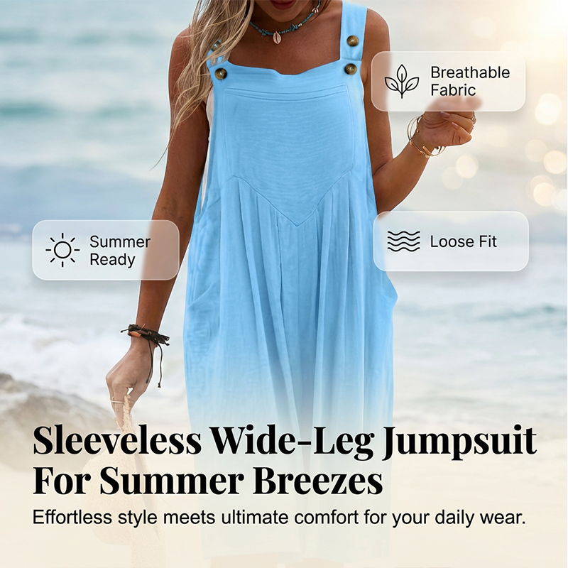 Sommarlätt Jumpsuit med Vida Ben